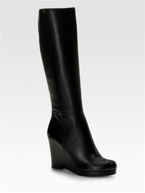 prada work boots|prada high heel boots.